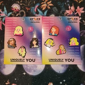 Crocs Handmade Jibbitz 10pc barbie movie set 5 shoe charms girly